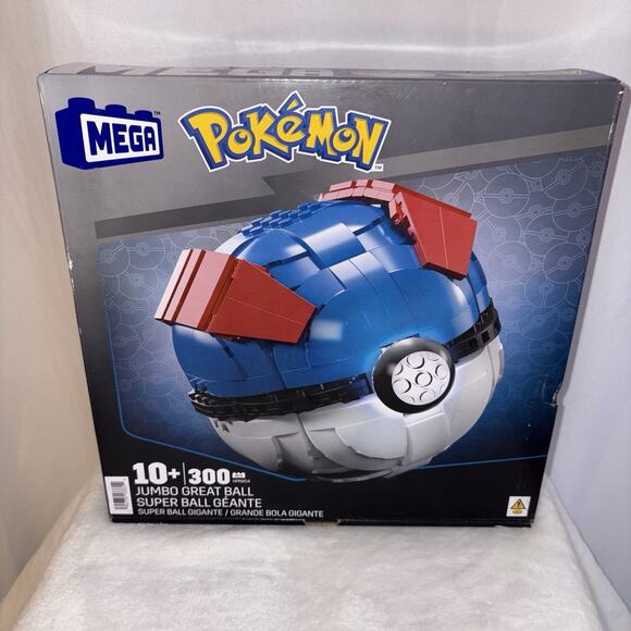 Mega Pokemon Building Set HMW04 [ Jumbo Great Ball ] NEW - Picture 1 of 5
